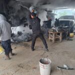 Guardia Estatal auxilia en combate de incendio de casa-habitación