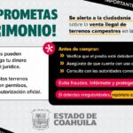 Advierte Gobierno del Estado sobre riesgos de comprar terrenos sin autorización