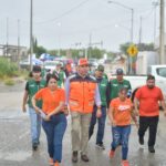 Municipio y equipo Mejora recorren zonas afectadas por lluvias en Acuña
