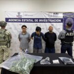 Capturan en Ciudad Juárez a tres personas con una planta de marihuana y un arma