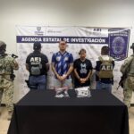 Durante cateo, detiene COE a pareja en posesión de un arma de fuego y THC en la Felipe Ángeles