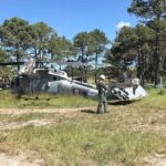 Helicóptero militar se accidenta en Durango; reportan dos elementos lesionados