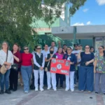 Protestan trabajadores del IMSS en Reynosa; exigen aumento salarial, medicamentos y mejores condiciones laborales
